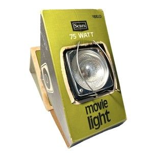 Vintage Sears 75 Watt Movie Light 8810 160 ASA Ektachrome Film Tested Works